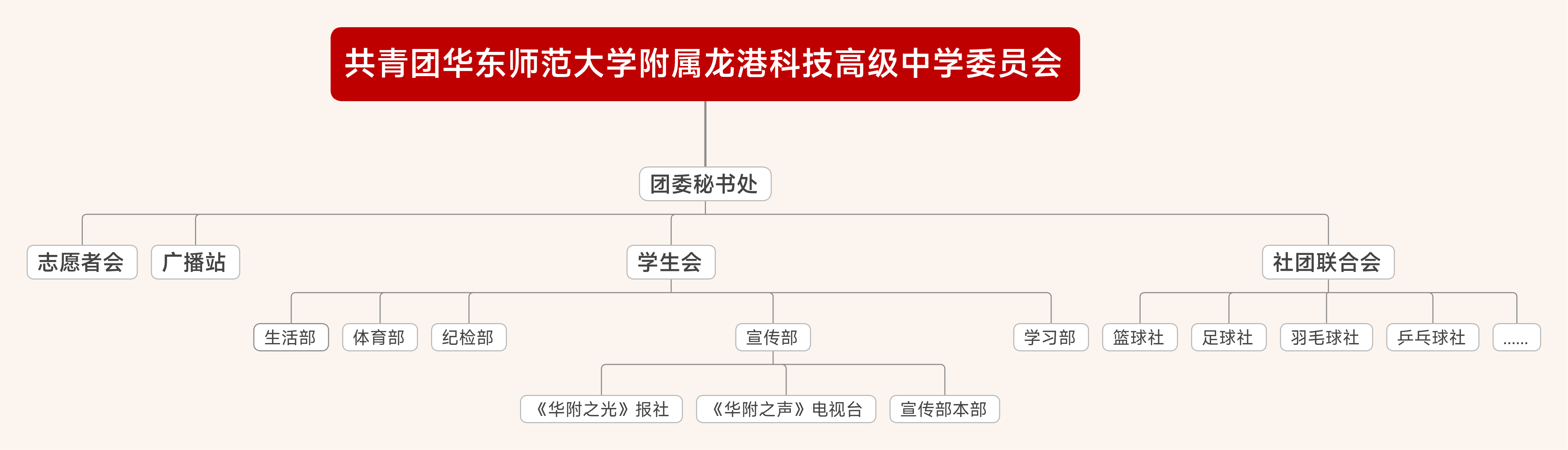 学生组织架构图